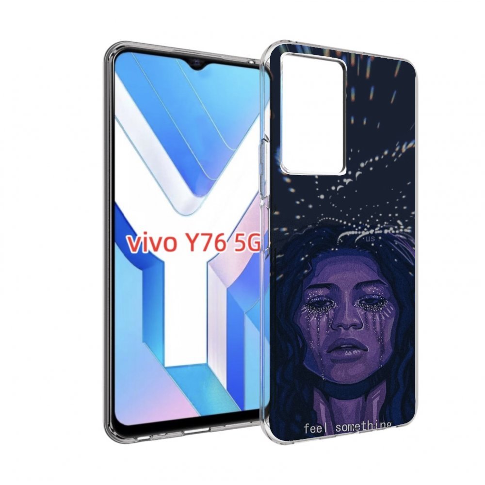 

Чехол MyPads чувствую себя непонятно женский для Vivo Y76 5G, Прозрачный, Tocco