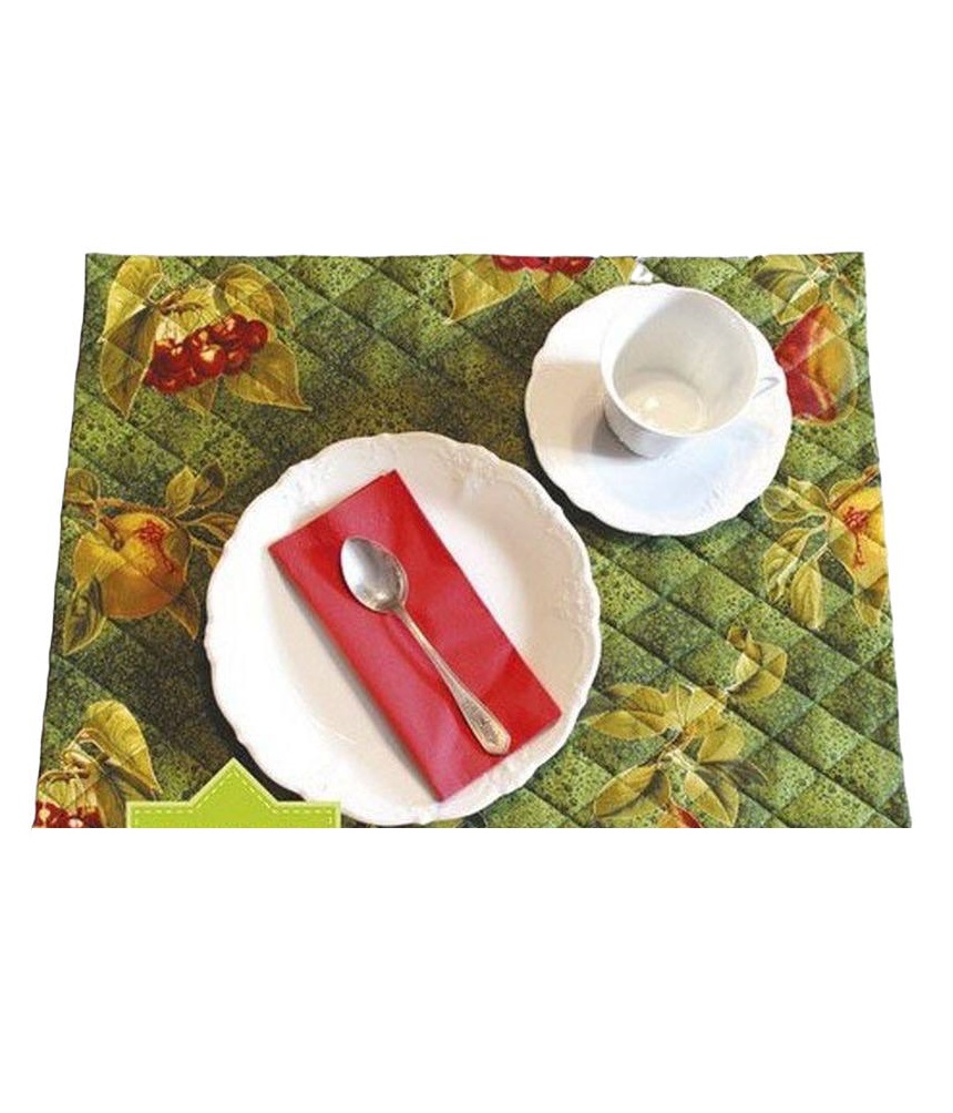 фото Набор для шитья rto текстильная салфетка зеленая с аппликацией рто