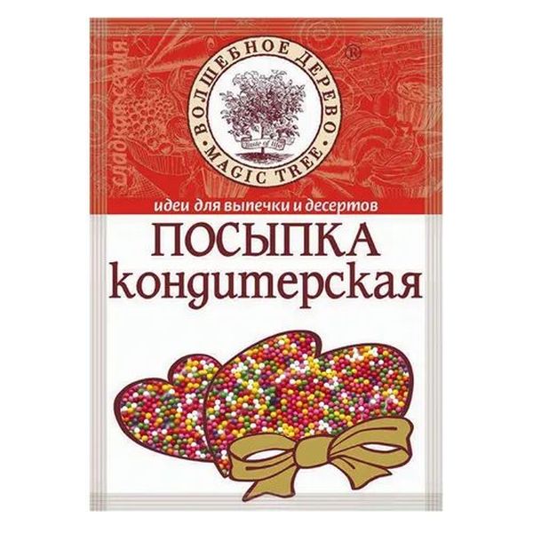 

Посыпка кондитерская Волшебное дерево Вермишель разноцветная 40 г