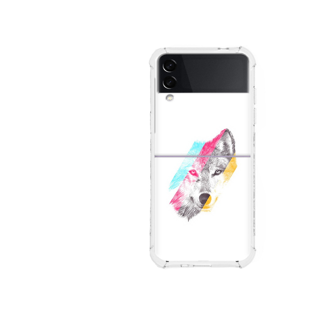 

Чехол MyPads Tocco для Samsung Galaxy Z Flip 3 волк градиент (PT226934.584.268), Прозрачный, Tocco