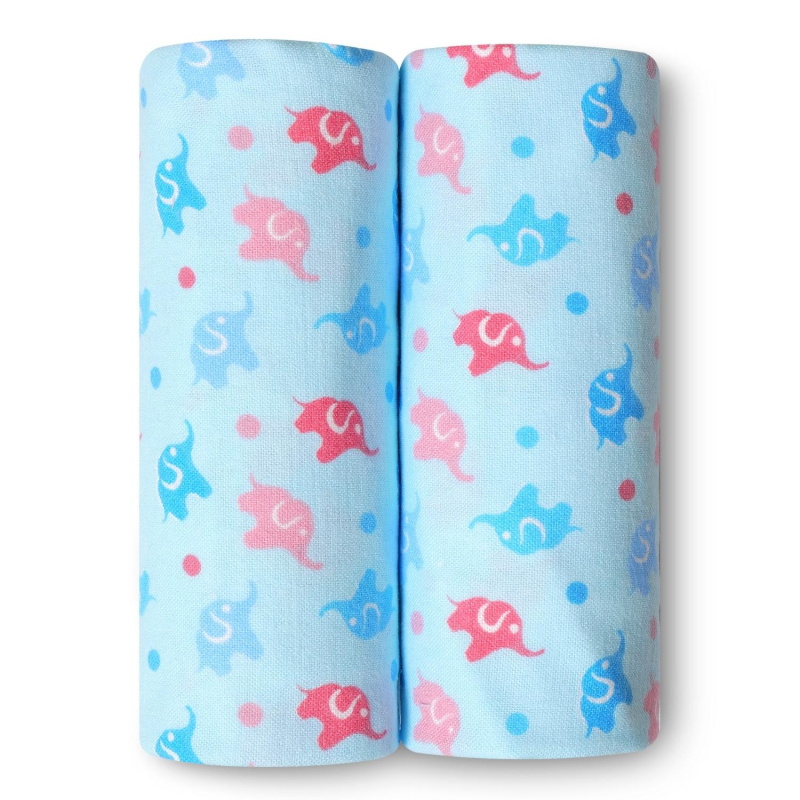 

Пеленки фланелевые для новорожденных loombee FR-9324 110x90 см, 2 шт., FR
