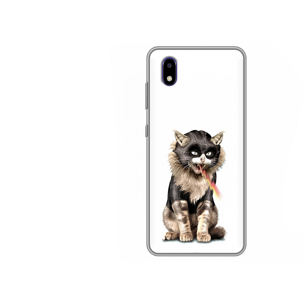

Чехол MyPads Tocco для ZTE Blade A3 2020 дьяволский кот (PT226941.466.341), Прозрачный, Tocco