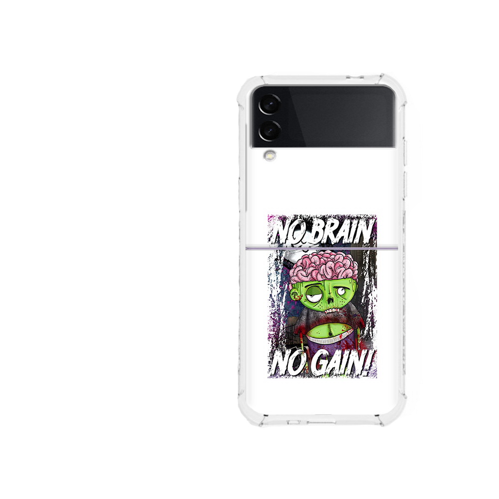 

Чехол MyPads Tocco для Samsung Galaxy Z Flip 3 глупый зомби (PT226934.584.289), Прозрачный, Tocco