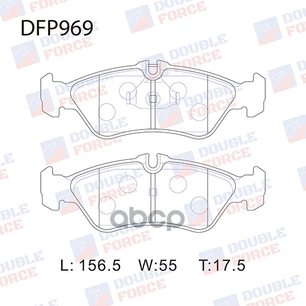 

Тормозные колодки DOUBLE FORCE дисковые DFP969