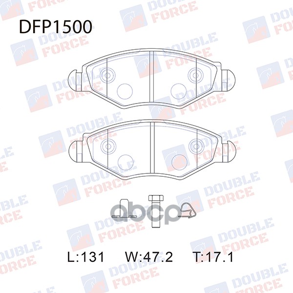 

Тормозные колодки DOUBLE FORCE дисковые DFP1500