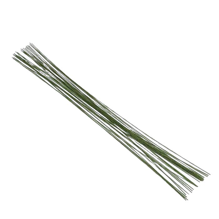 Проволока Fiorico d 0,55 мм, 30 шт, 40 см, в бумажной оплетке, зеленая