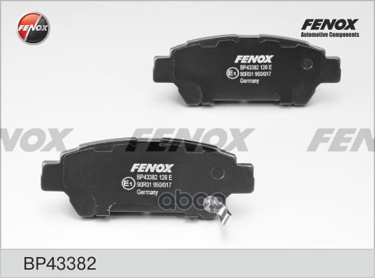 

Тормозные колодки FENOX дисковые BP43382
