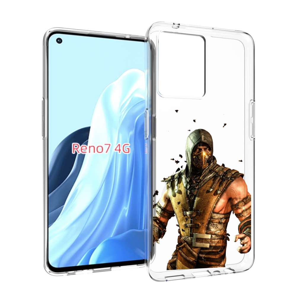 

Чехол MyPads Mortal Kombat scorpion для OPPO RENO 7 4G, Прозрачный, Tocco
