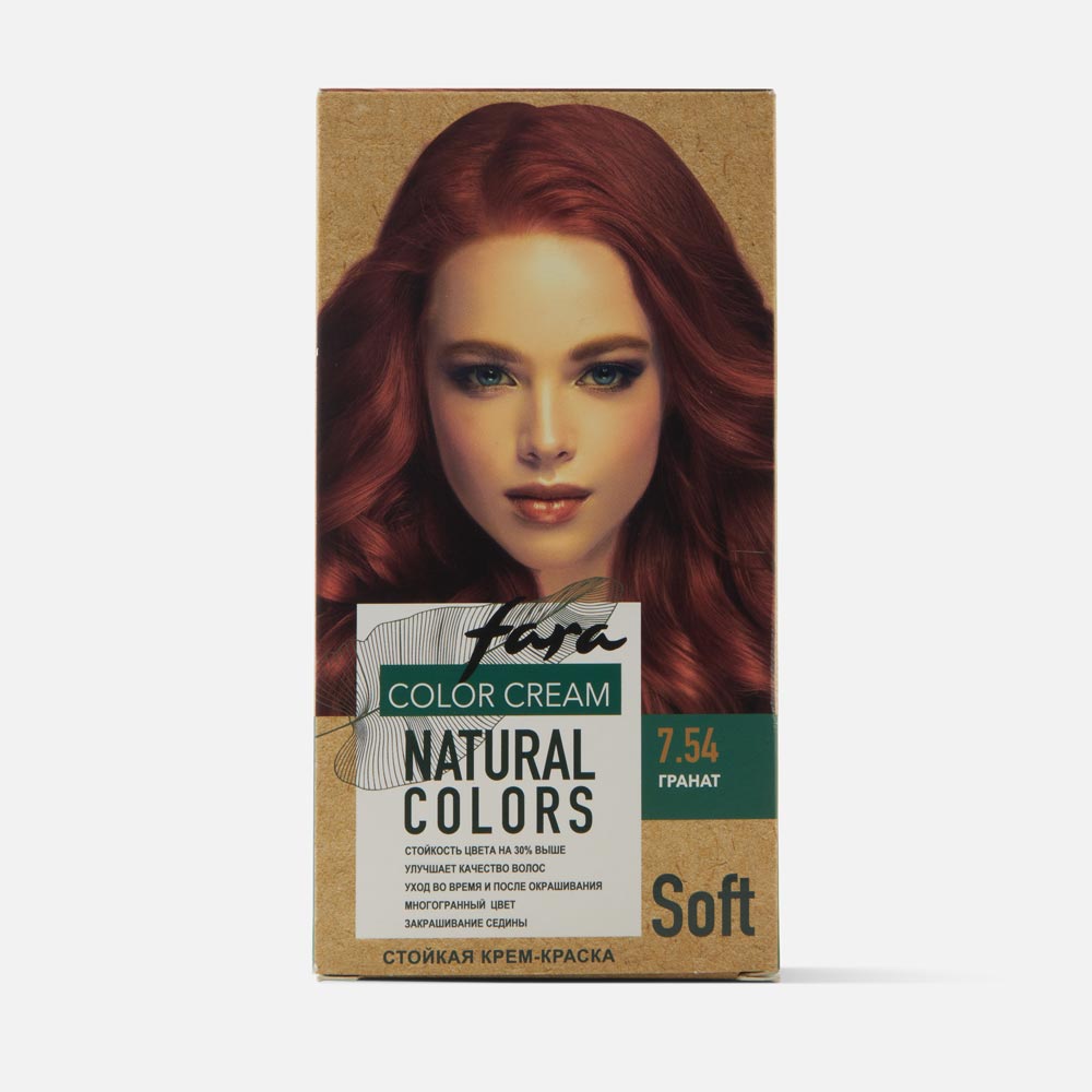 Краска для волос Fara natural colors soft тон 328-гранат, 270 мл