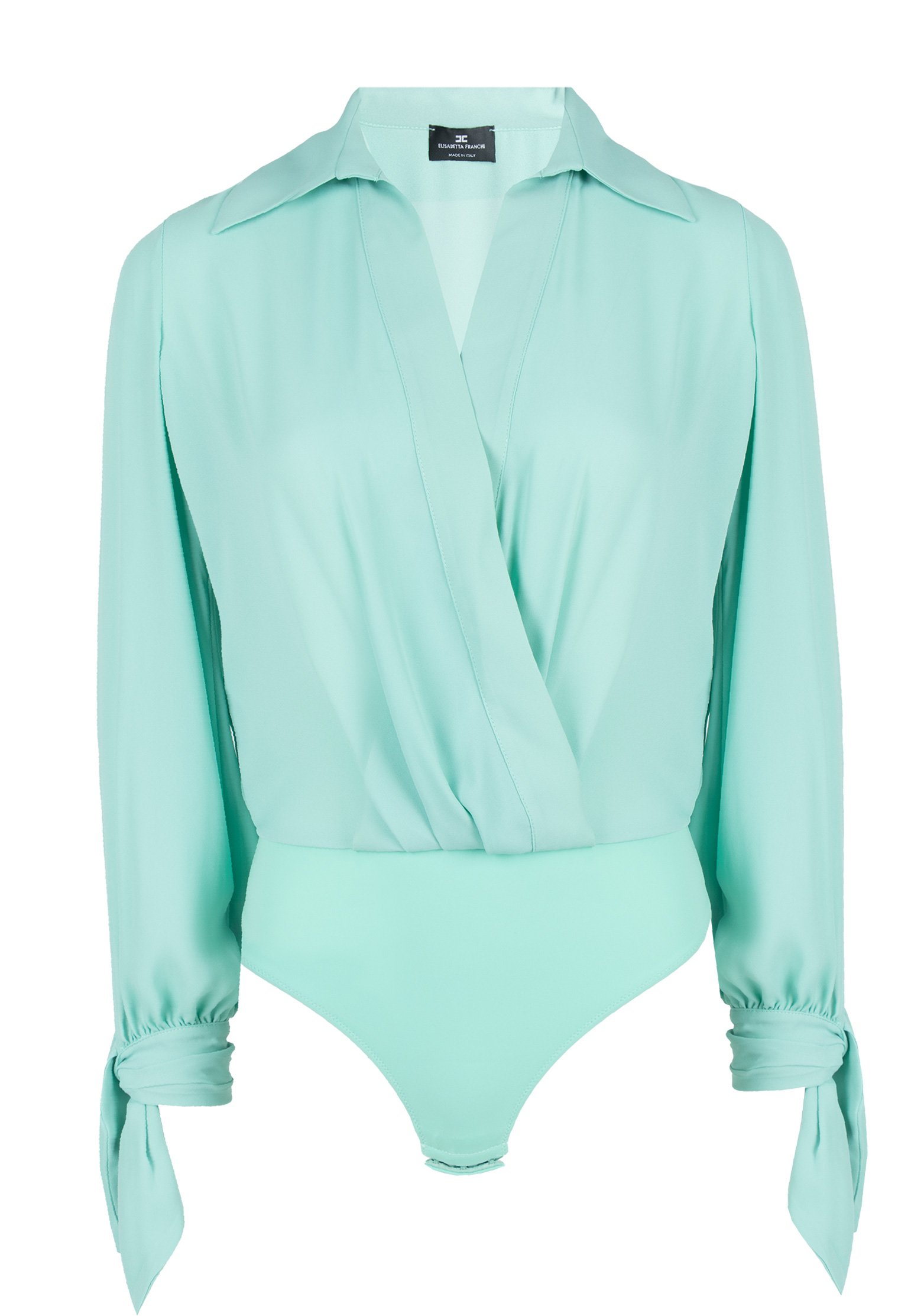 

Боди женское Elisabetta Franchi 114571 голубое 40 IT, 114571