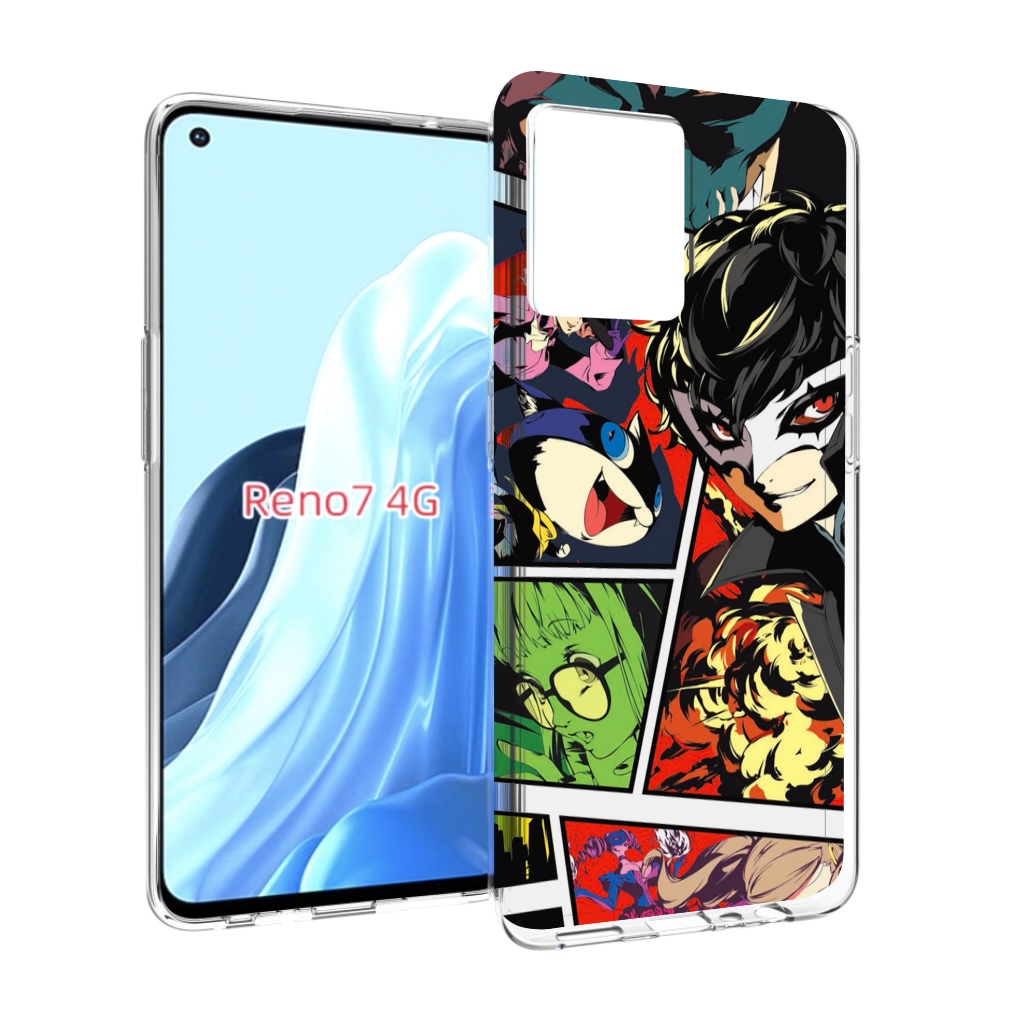 

Чехол MyPads Persona 5 art для OPPO RENO 7 4G, Прозрачный, Tocco