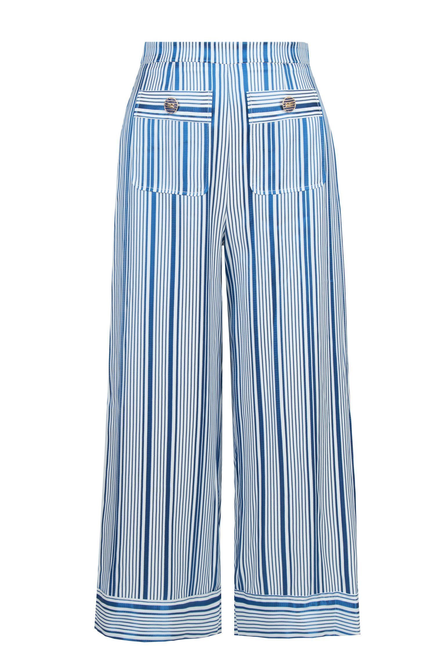 

Брюки женские Elisabetta Franchi 114575 голубые 42 IT, 114575