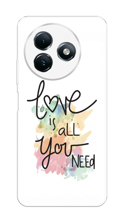 

Чехол на Itel S24 "Love is all you need", Белый;черный;зеленый, 3202050-1