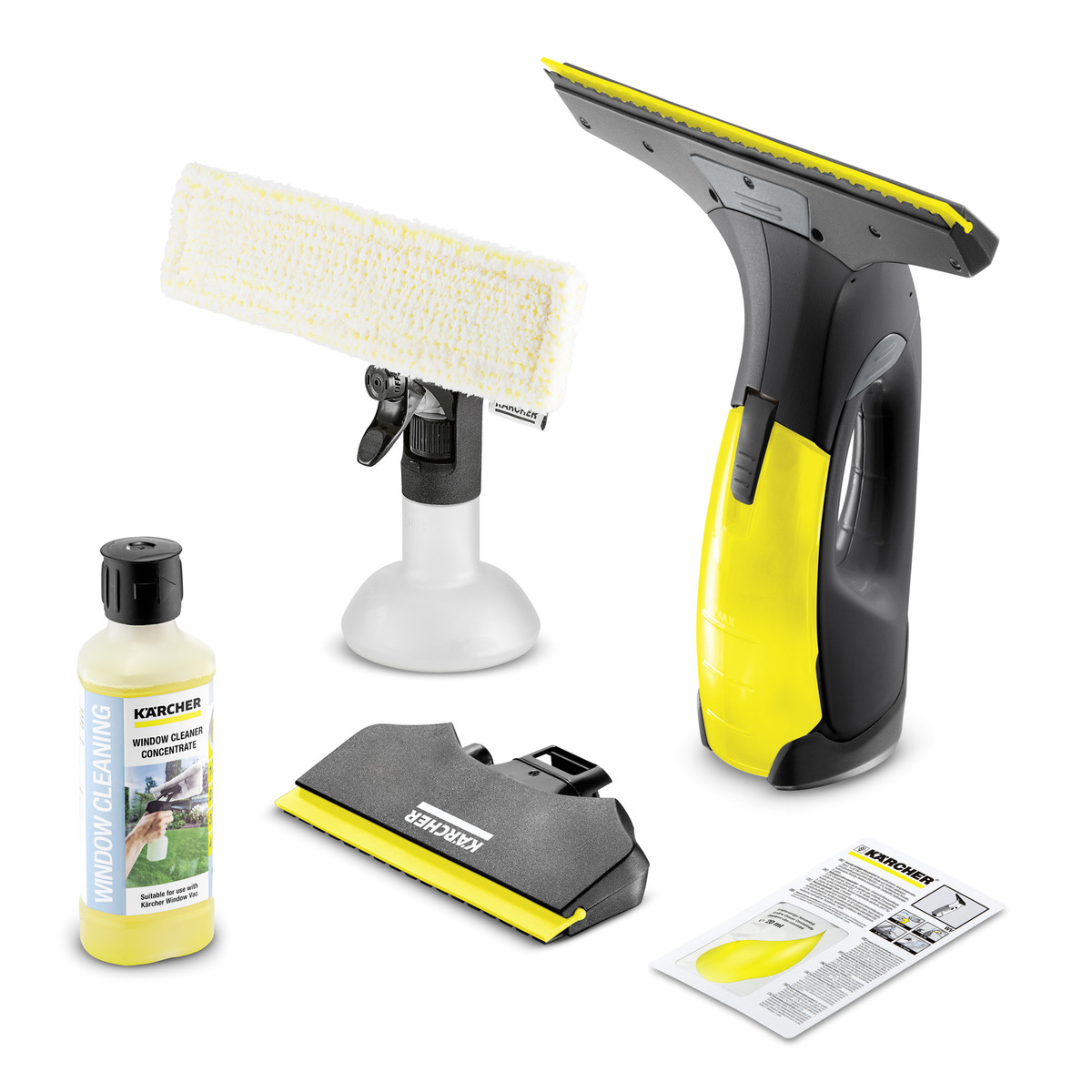 Стеклоочиститель Karcher WV 2 Black LIMITED EDITION желтый, черный