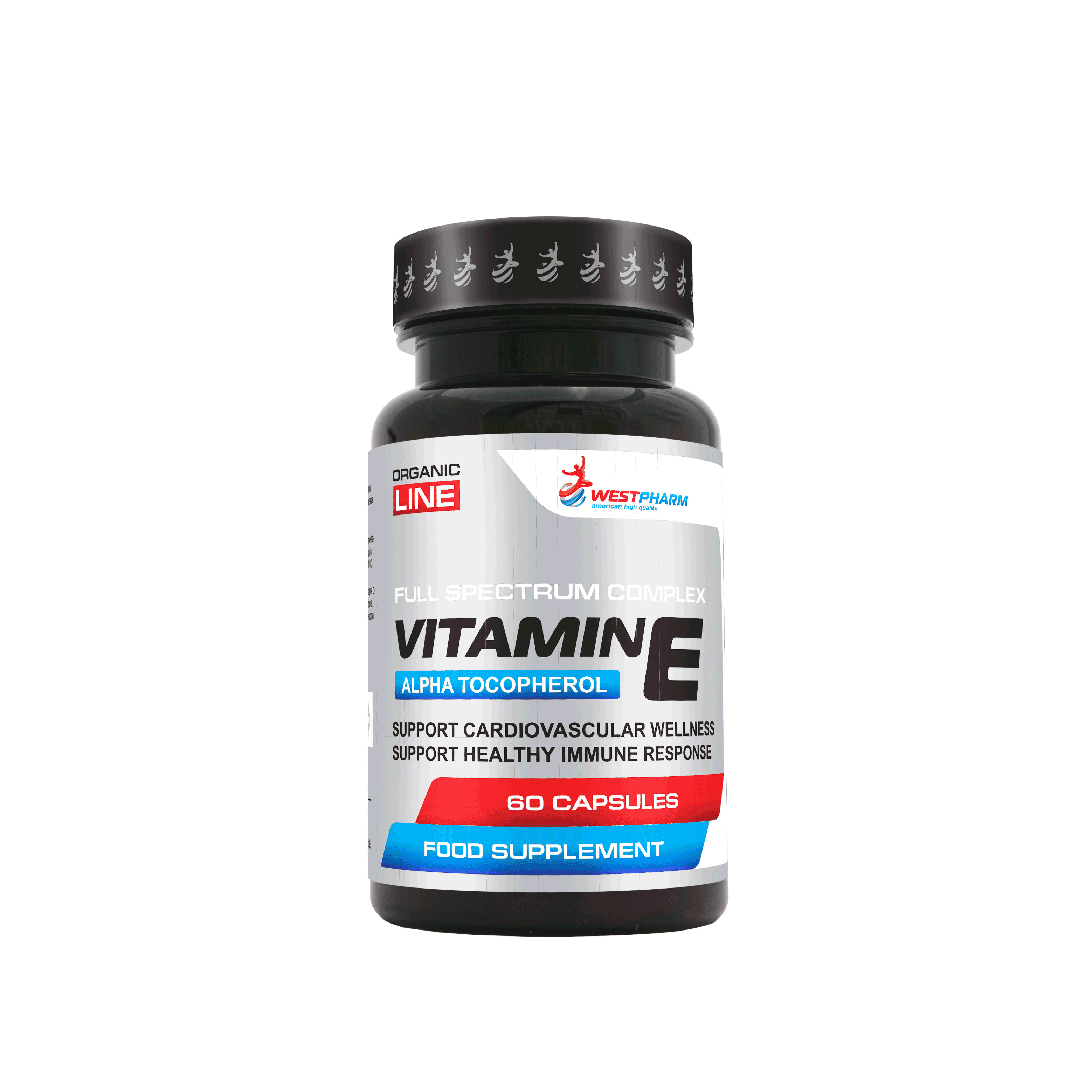 Витамин Е Westpharm Vitamin E, токоферола ацетат 400МЕ, 60 капсул