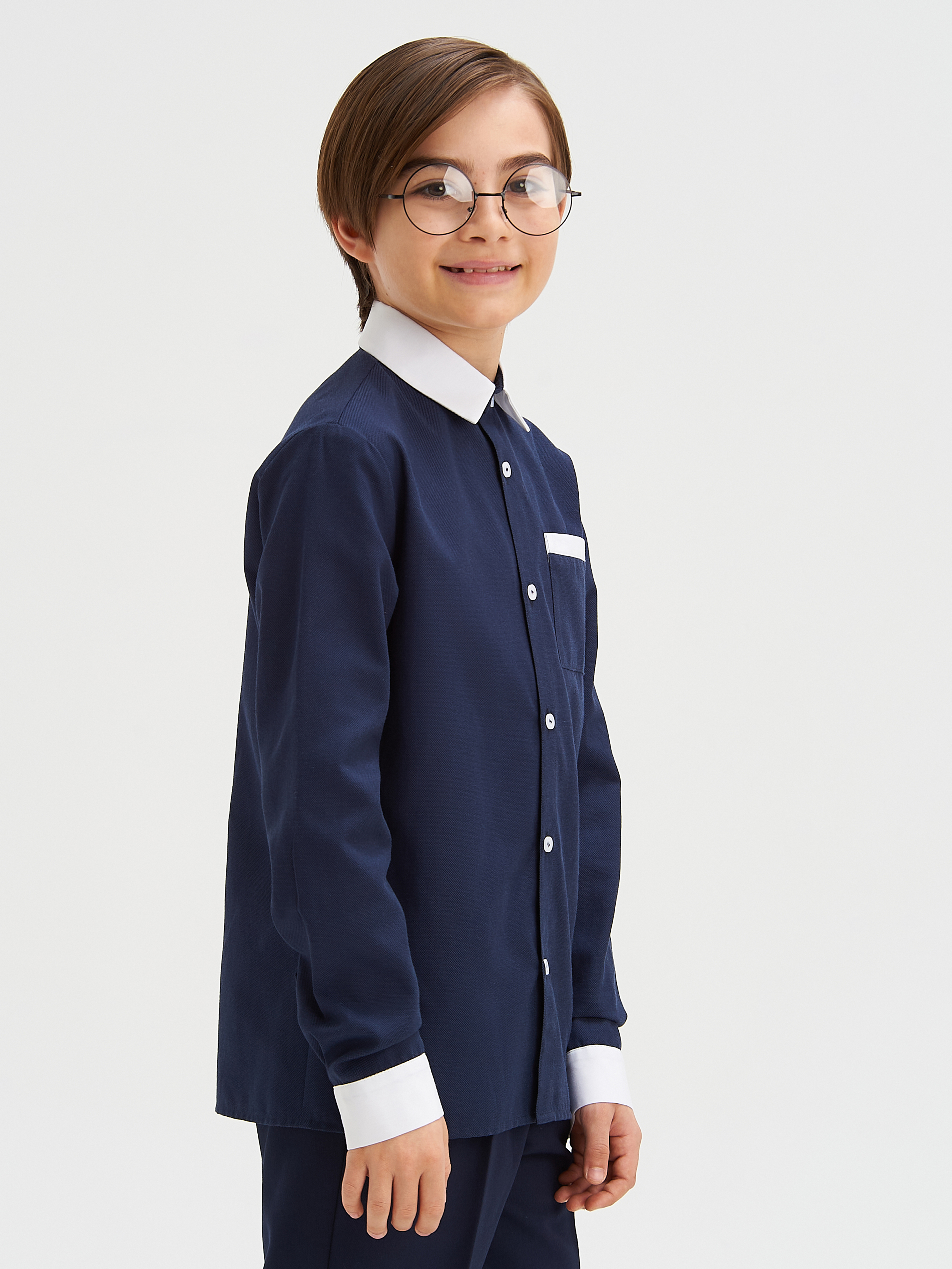 

Рубашка детская SMENA B671, синий, 158, B671