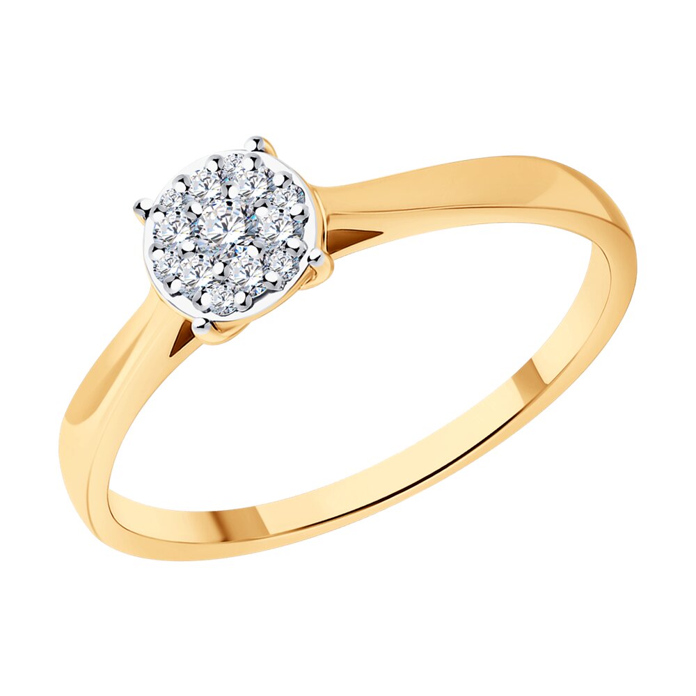 

Кольцо из золота р. , SOKOLOV Diamonds 1012595, бриллиант, 1012595