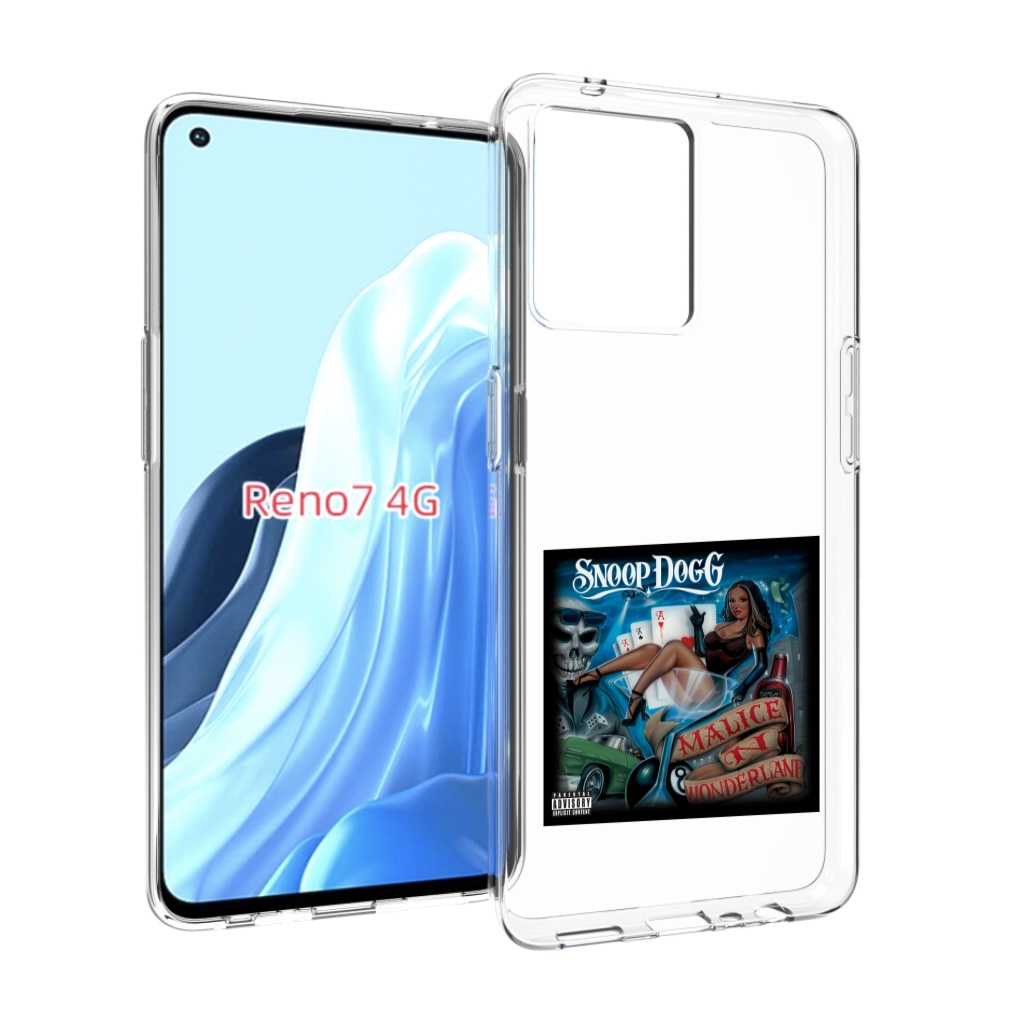 

Чехол MyPads Snoop Dogg MALICE N WONDERLAND для OPPO RENO 7 4G, Прозрачный, Tocco