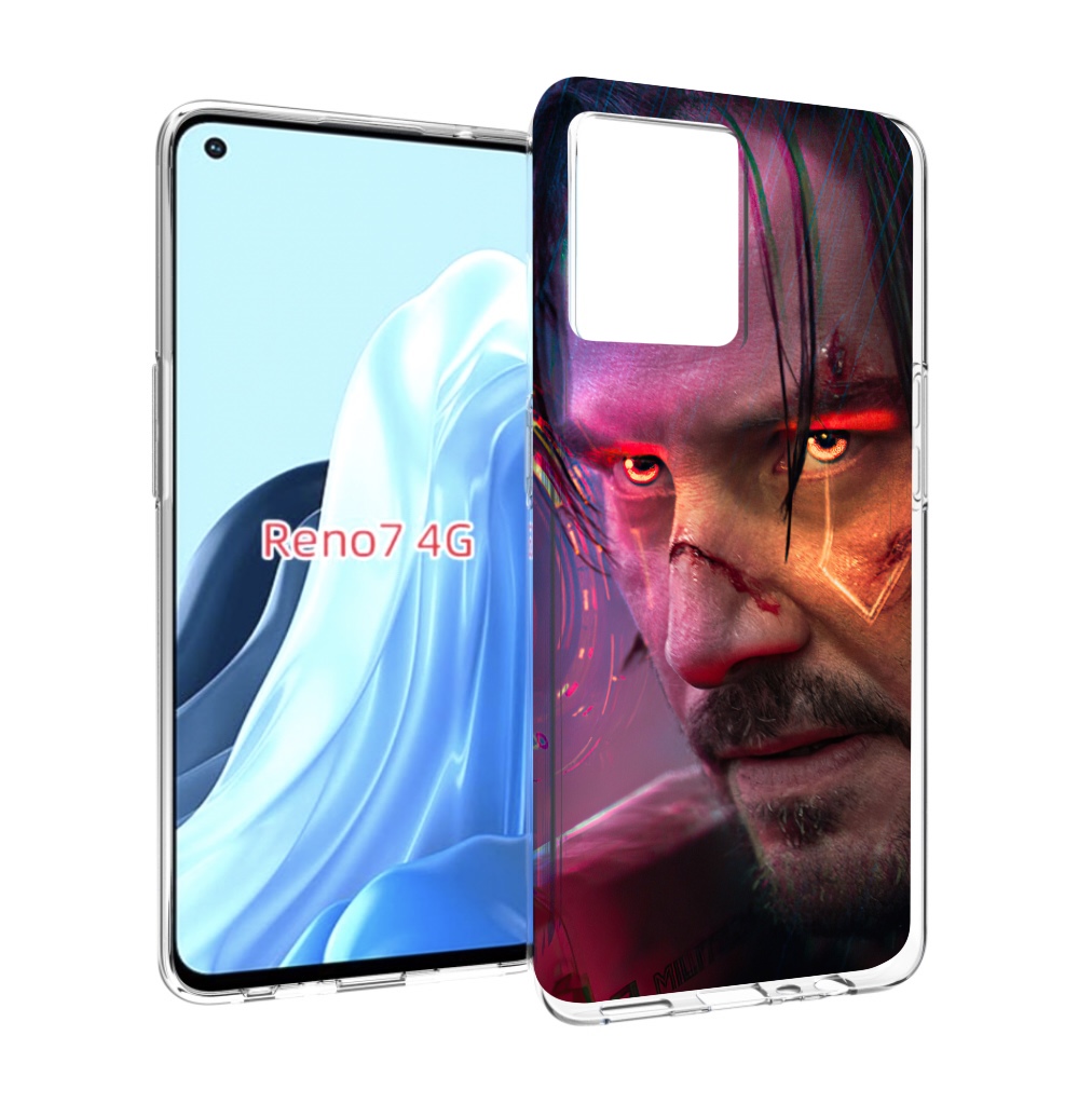 

Чехол MyPads cyberpunk 2077 Джонни Сильверхенд для OPPO RENO 7 4G, Прозрачный, Tocco