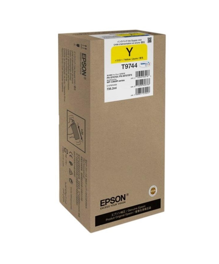 Картридж для струйного принтера Epson T9744, yellow