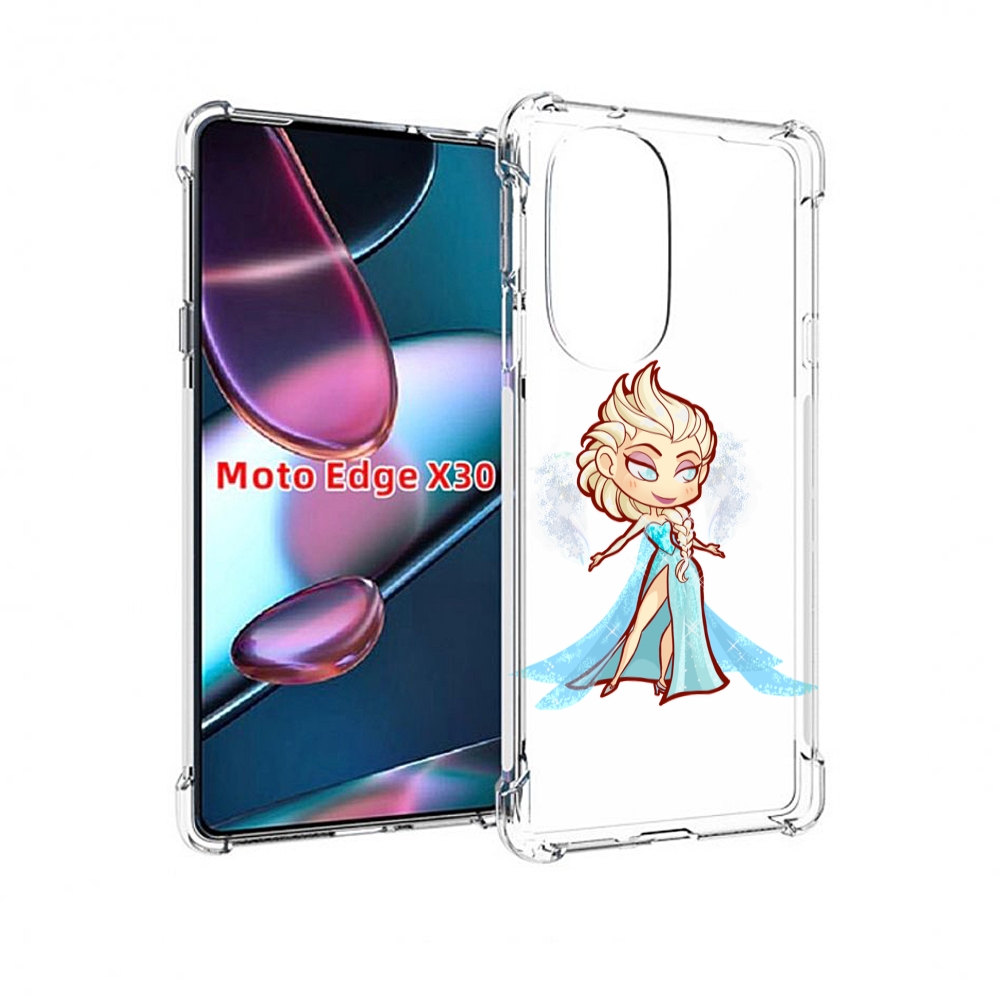 

Чехол MyPads снежная-принцесса женский для Motorola Moto Edge X30, Прозрачный, Tocco