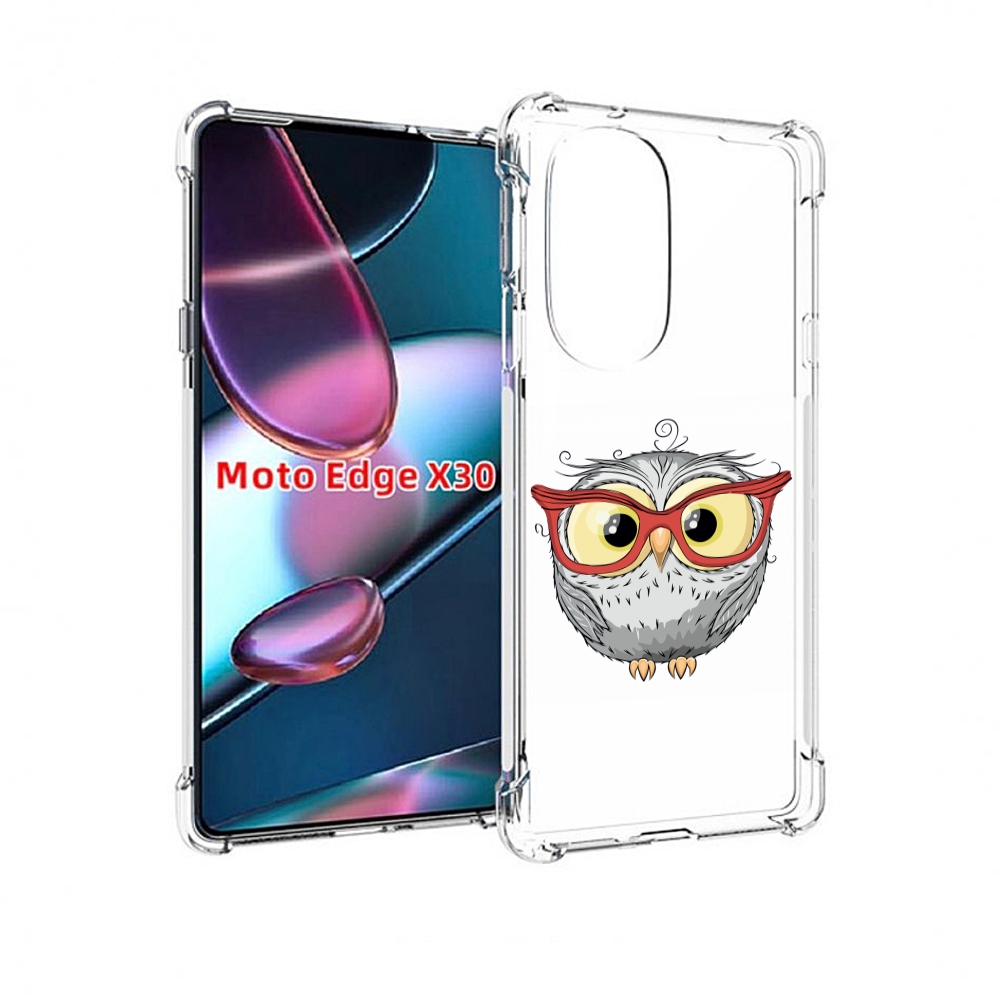 

Чехол MyPads сова-в-красных-очках для Motorola Moto Edge X30, Прозрачный, Tocco