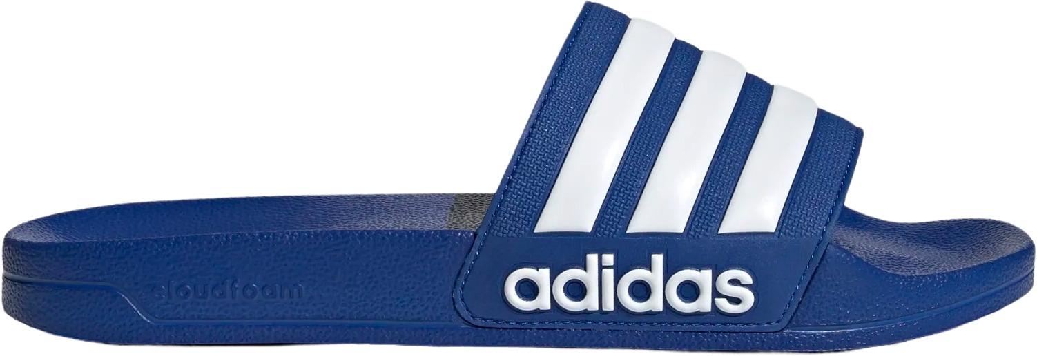 

Сланцы унисекс Adidas Adilette Shower синие 12 UK, Синий, Adilette Shower