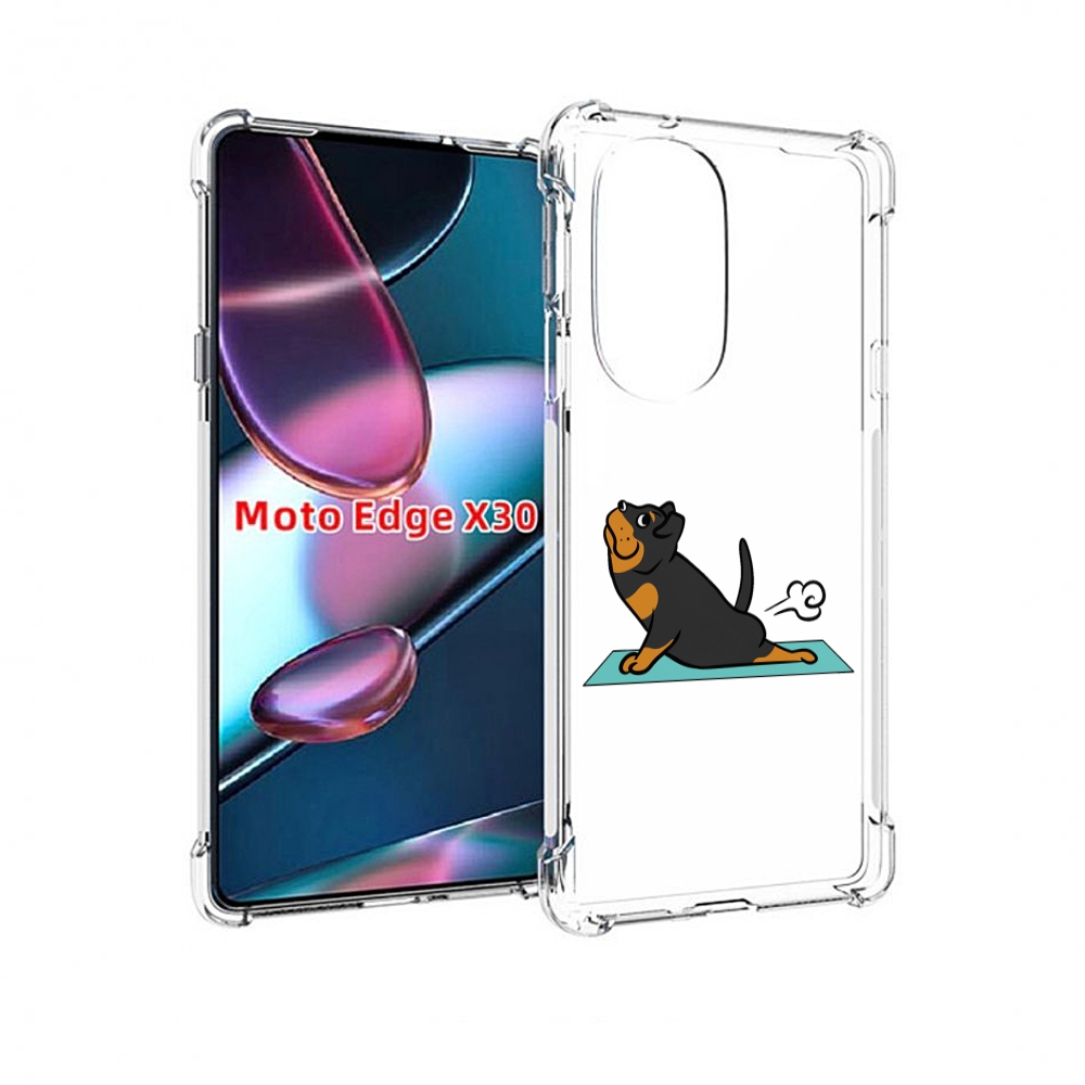 

Чехол MyPads спортивная-собачка для Motorola Moto Edge X30, Прозрачный, Tocco