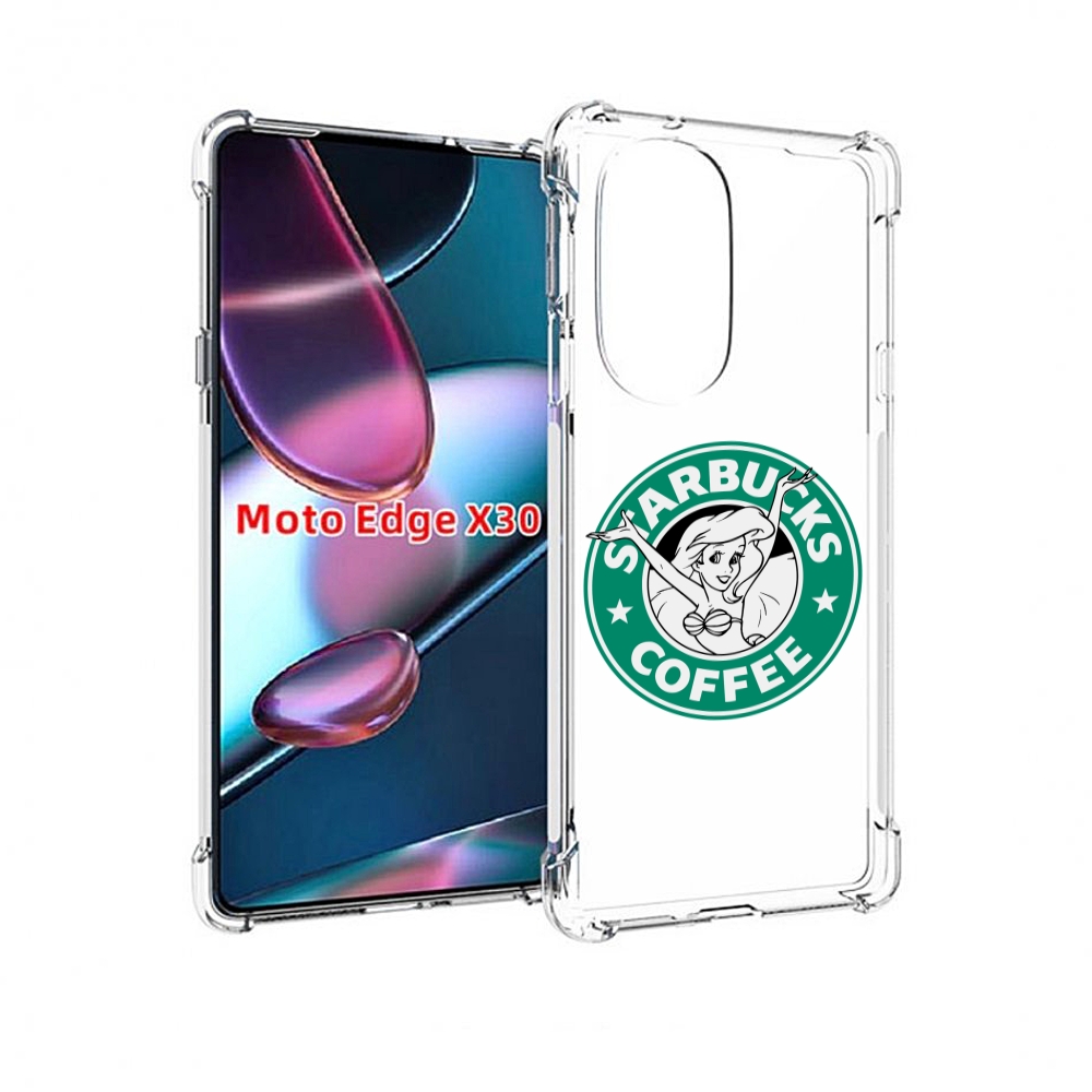 

Чехол MyPads старбакс-кофее для Motorola Moto Edge X30, Прозрачный, Tocco