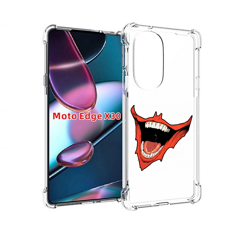 

Чехол MyPads страшная-улыбка для Motorola Moto Edge X30, Прозрачный, Tocco