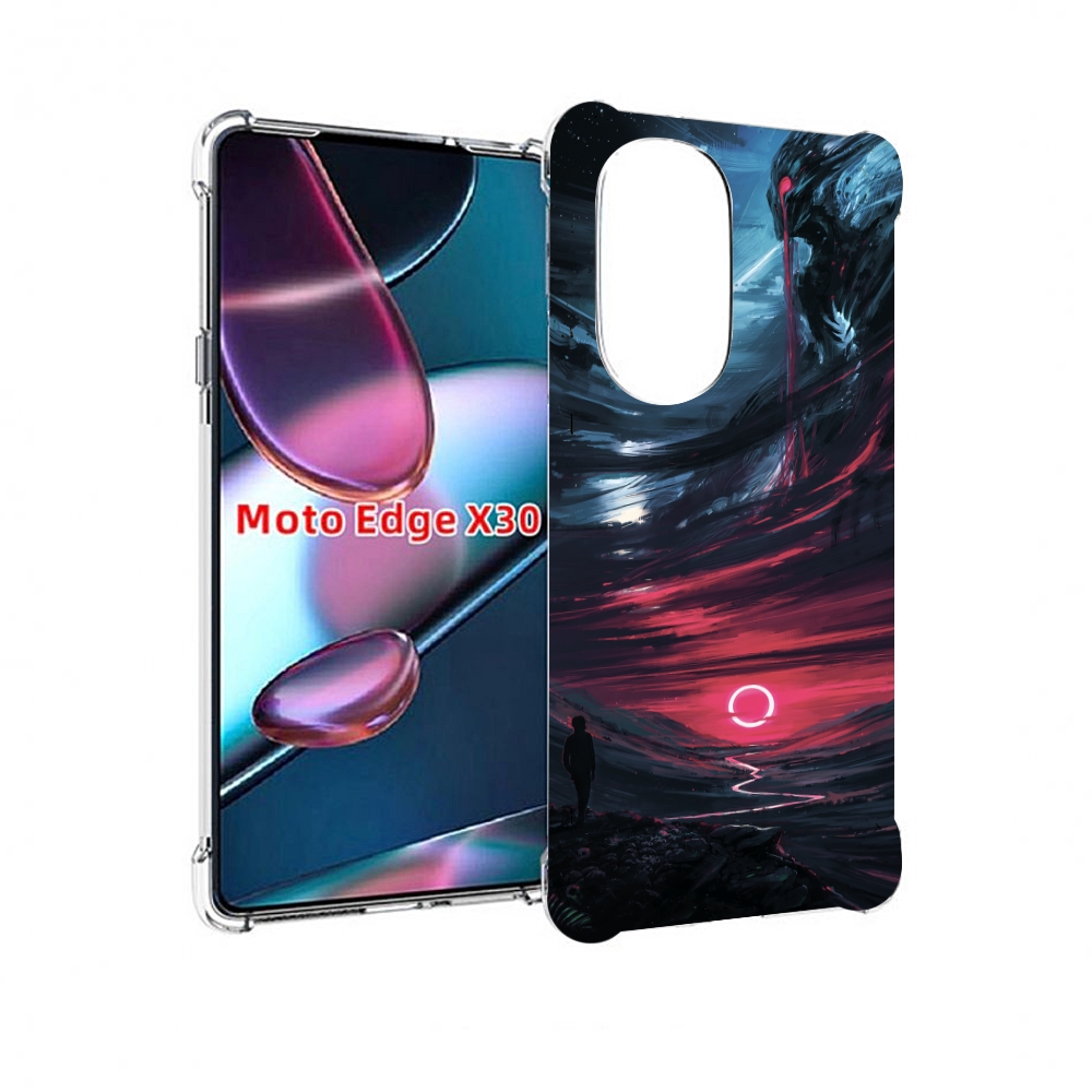 

Чехол MyPads страшный мир для Motorola Moto Edge X30, Прозрачный, Tocco