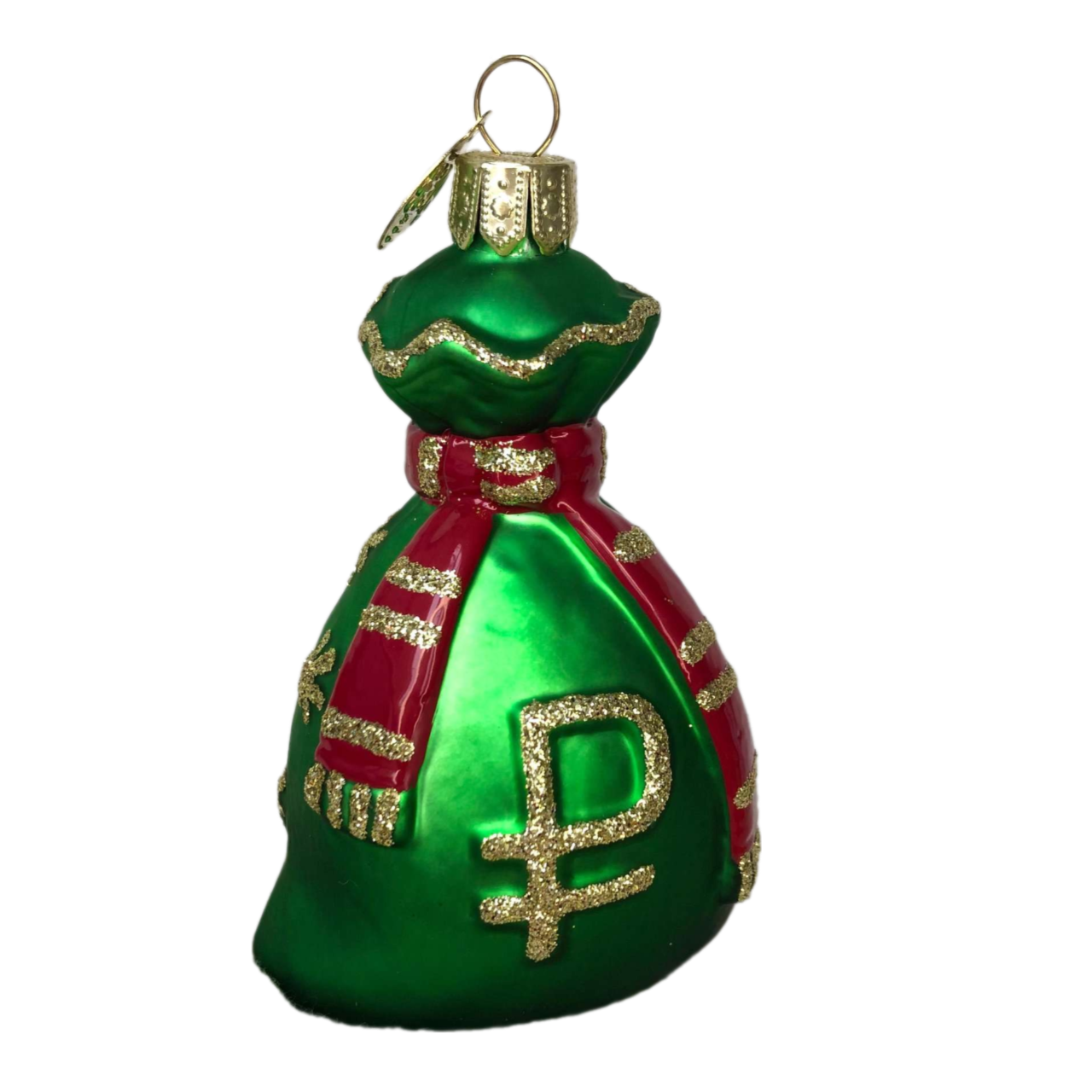 

Елочная игрушка Коломеев Мешок-рубль 10 см, Зеленый