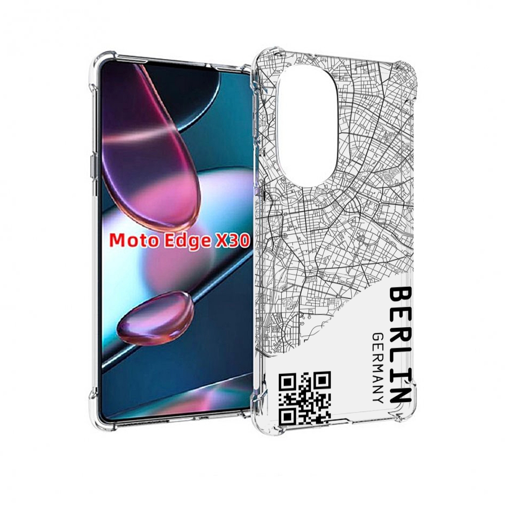 

Чехол MyPads схема-берлин для Motorola Moto Edge X30, Прозрачный, Tocco