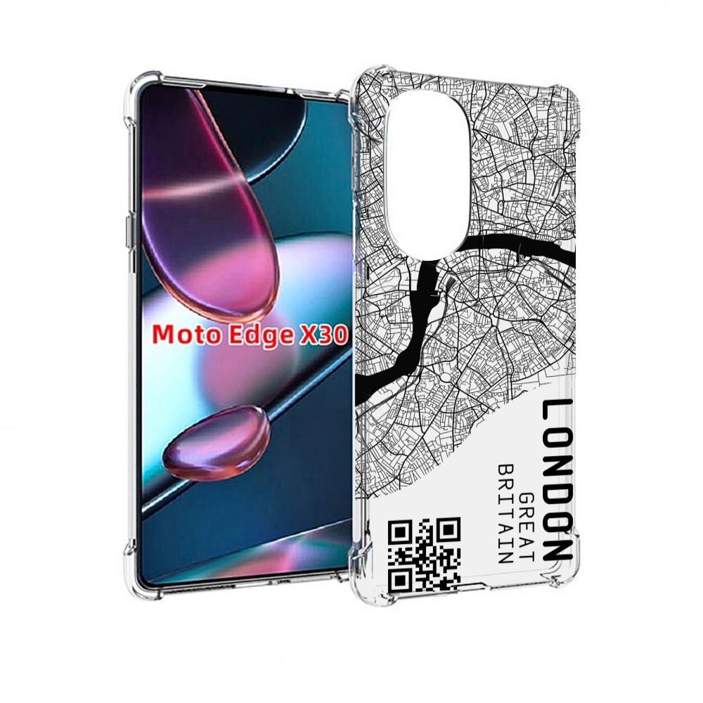 

Чехол MyPads схема-лондон для Motorola Moto Edge X30, Прозрачный, Tocco
