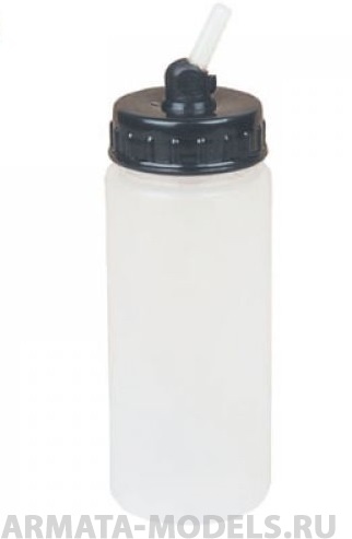 фото 1556 баночка с крышкой, 80 мл,трубка 60 градусов, пластик высокая jas