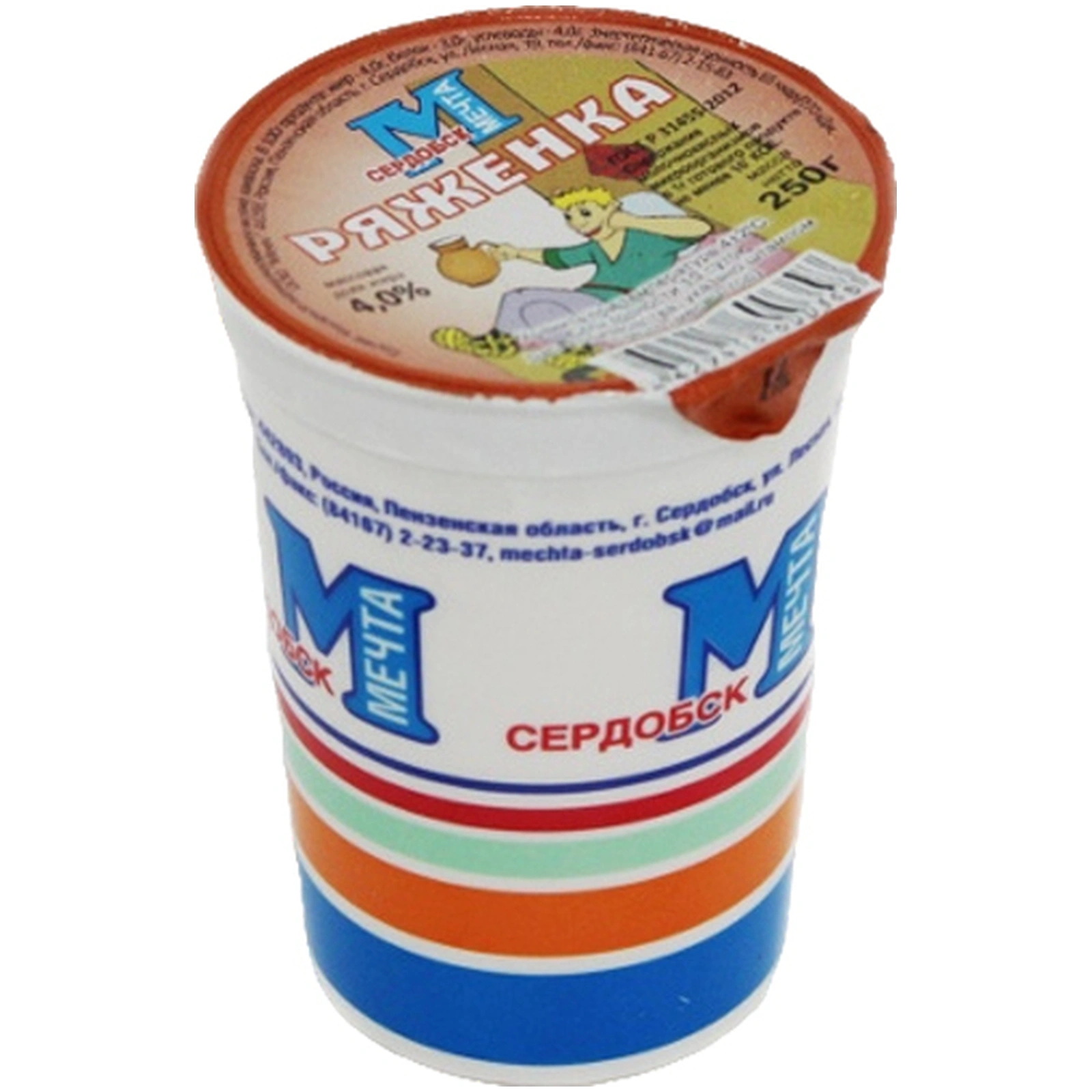 

Ряженка Мечта 4% 250 г