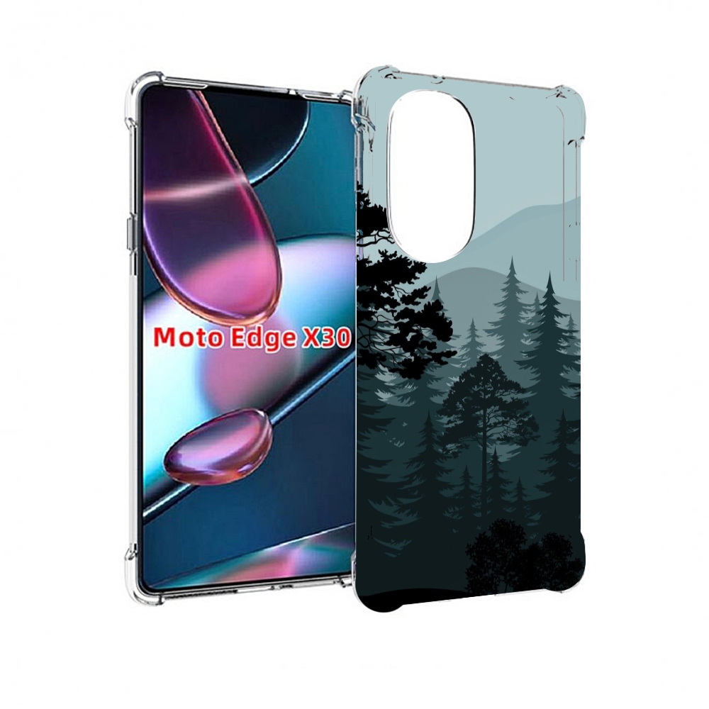 

Чехол MyPads темный лесочек для Motorola Moto Edge X30, Прозрачный, Tocco