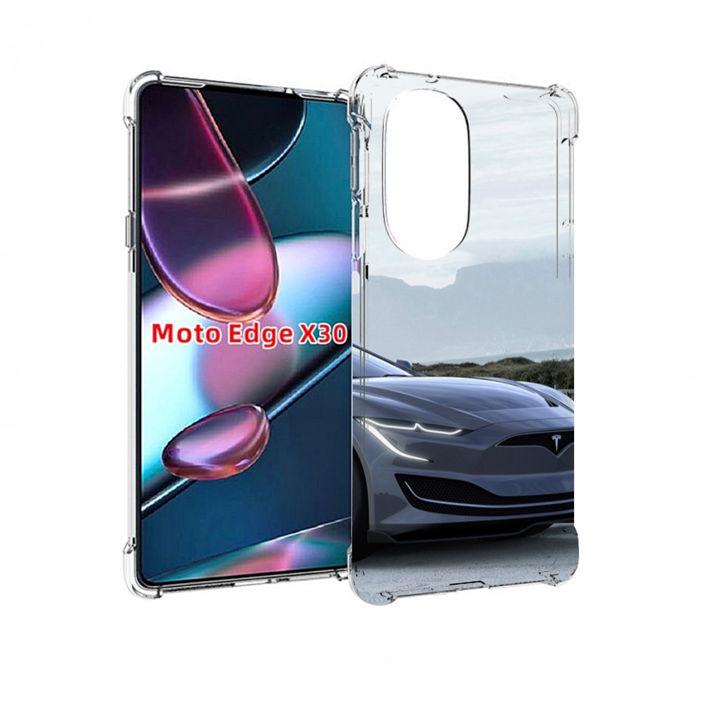 

Чехол MyPads тесла tesla 2 мужской для Motorola Moto Edge X30, Прозрачный, Tocco