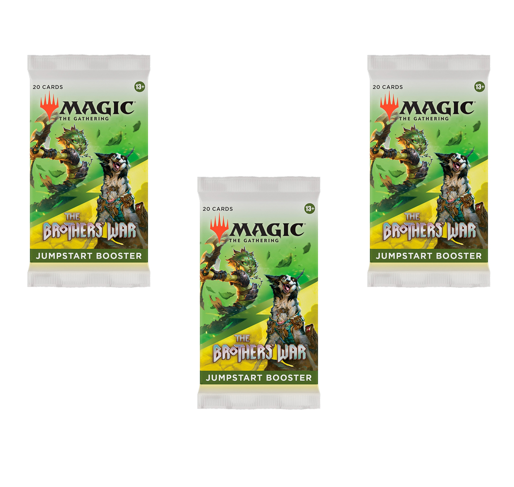

3 Jumpstart-бустера MTG Magic The Gathering издания The Brothers' War англ., 3 Jumpstart-бустера MTG
