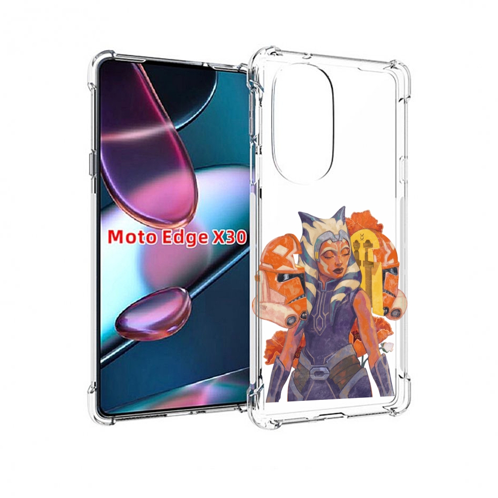 

Чехол MyPads тогрута-асока-тано для Motorola Moto Edge X30, Прозрачный, Tocco