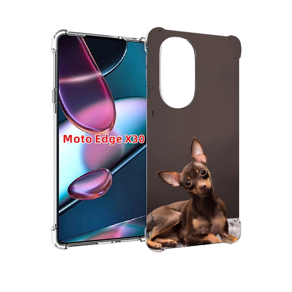 

Чехол MyPads тои терьер для Motorola Moto Edge X30, Прозрачный, Tocco