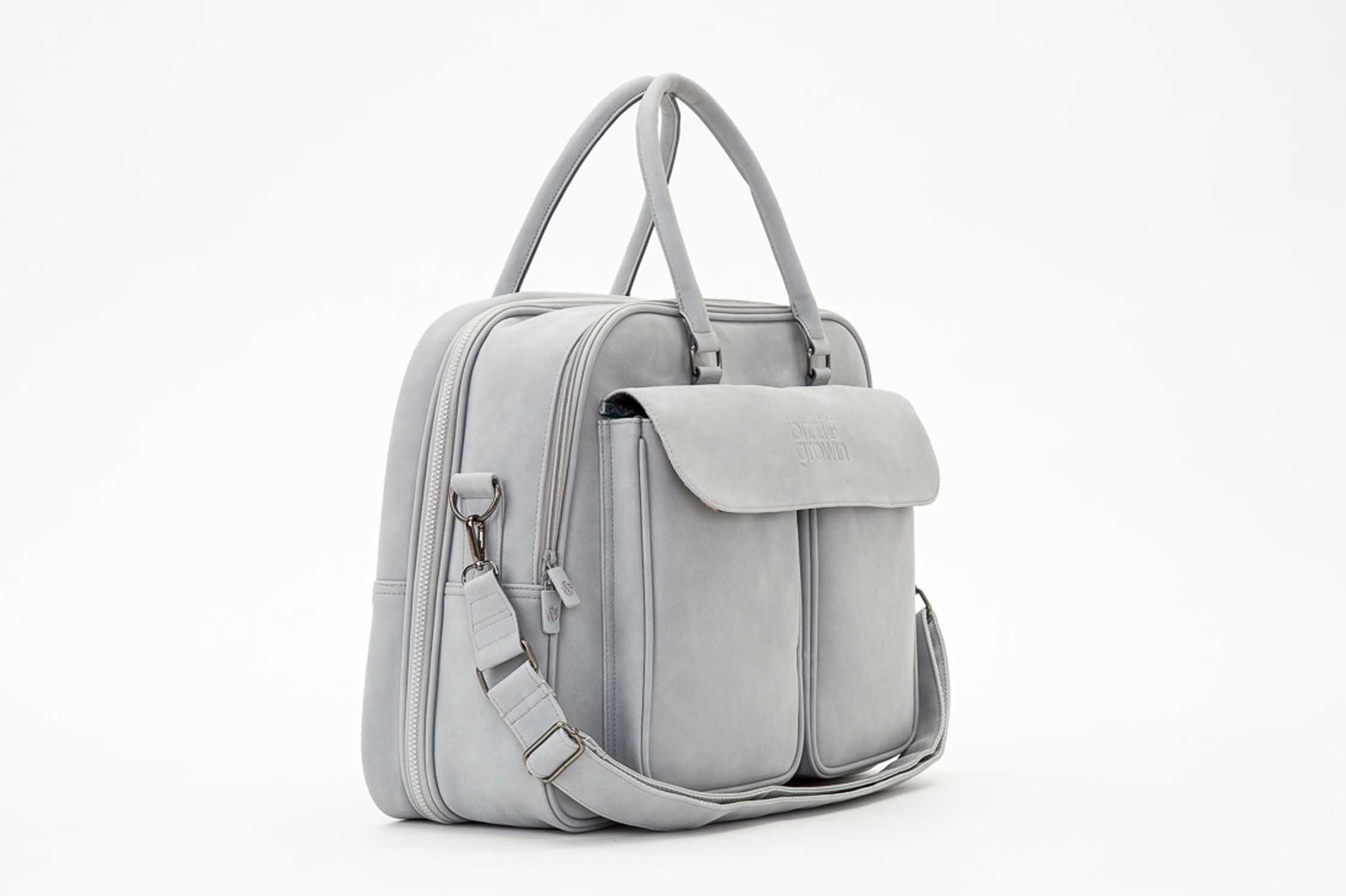 Сумка для путешествий Bizzi Growin 2 в 1 Vegan Leather Pod Whisper Grey