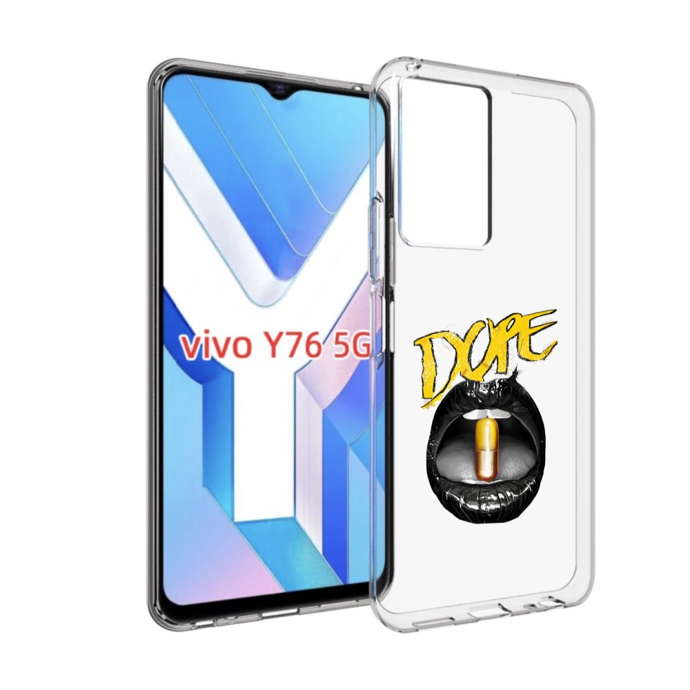 

Чехол MyPads губы для Vivo Y76 5G, Прозрачный, Tocco