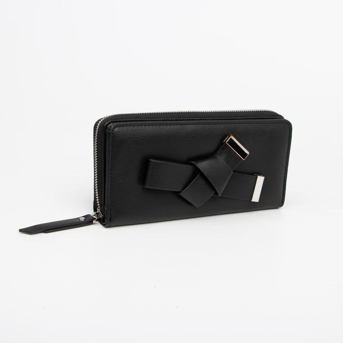 

Кошелек женский NoBrand 7075029, чёрный, 7075029