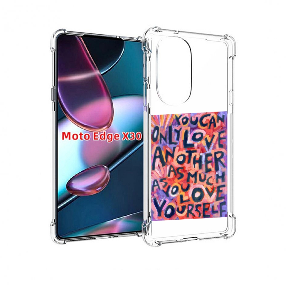 

Чехол MyPads ты-можешь-только-любить для Motorola Moto Edge X30, Прозрачный, Tocco