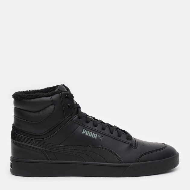 фото Кроссовки мужские puma shuffle mid fur черные 6.5 uk