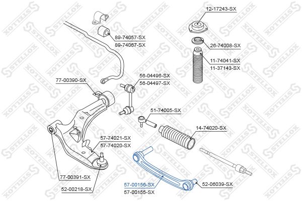 

Рычаг подвески Stellox 57-00156-SX