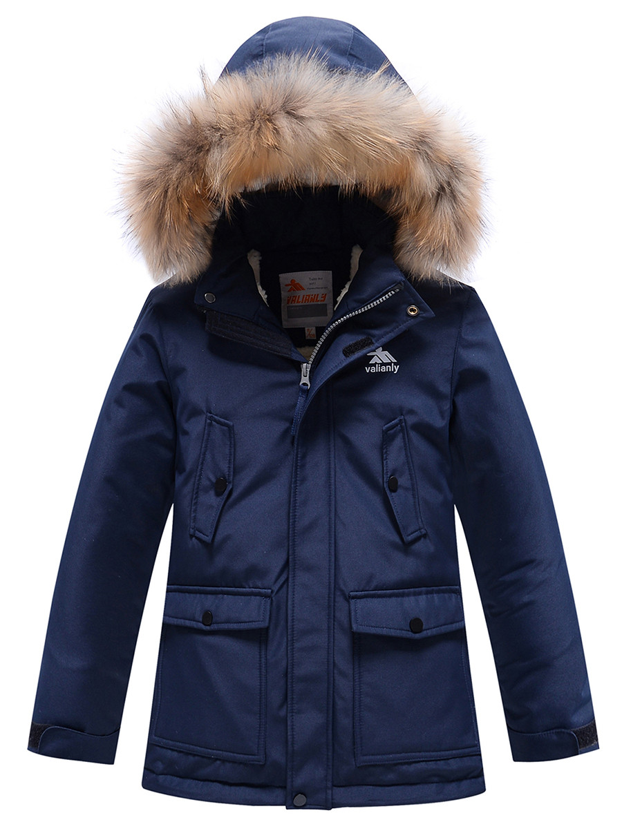 

Парка для мальчиков NoBrand AD9237 синий 146, AD9237