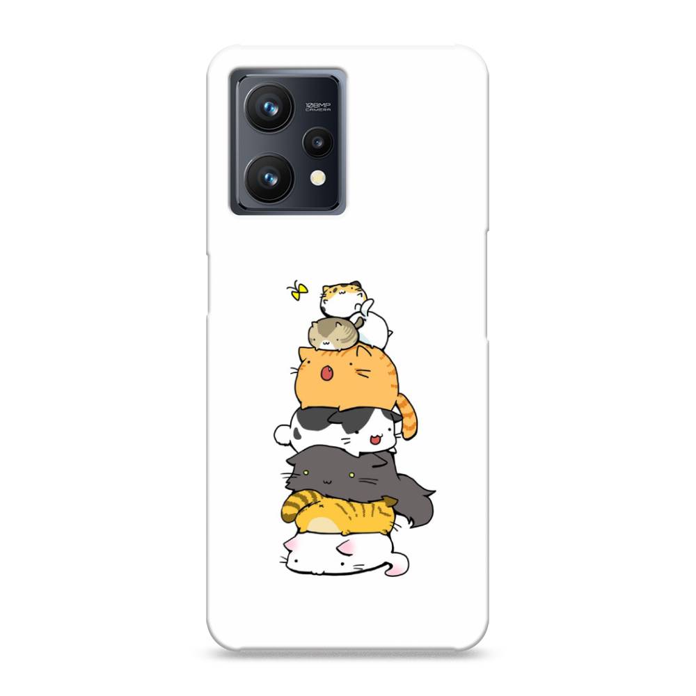 

Пластиковый чехол "Бутерброд из котиков" на Realme 9 Pro Plus, 258720-7