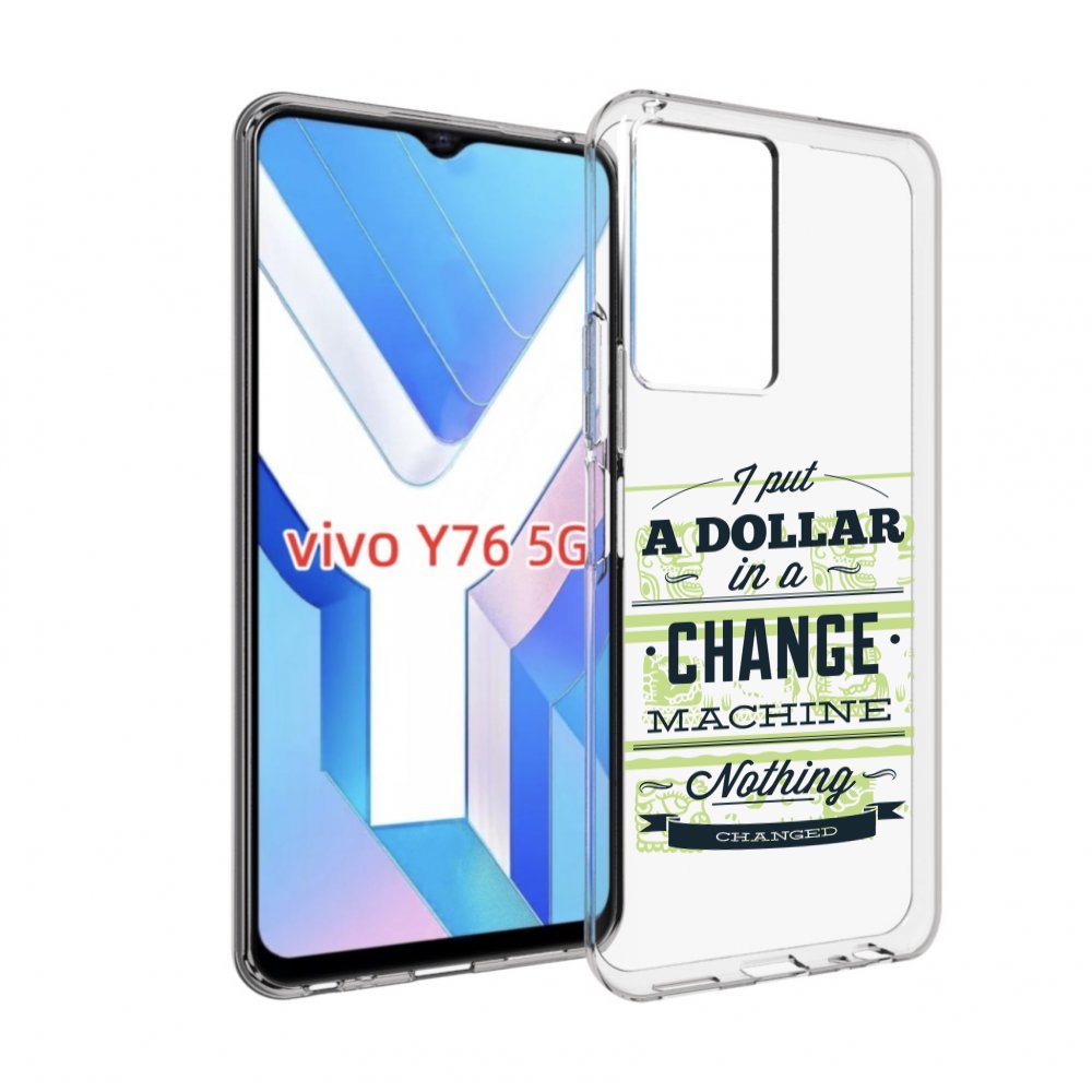 

Чехол MyPads доллар надпись для Vivo Y76 5G, Прозрачный, Tocco